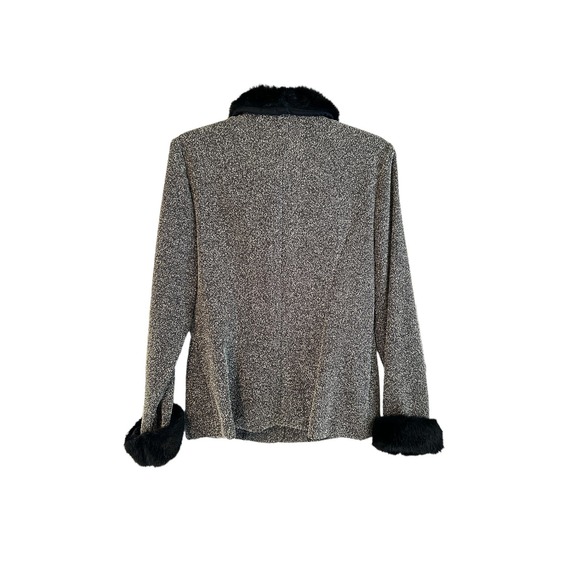 Positive Attitude Vintage Jacket with Faux Fur Collar and Cuffs Size 12 - Picture 3 of 6